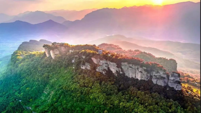 【打卡奖牌|窦圌山】天下奇峰、丹霞奇观,山有六绝,拿打卡奖牌