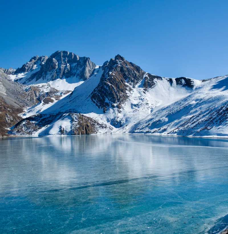 【蓝冰|红星岩海子1.5日】小众海子线，新手友好的入门级雪山徒步，轻松邂逅冰川蓝！