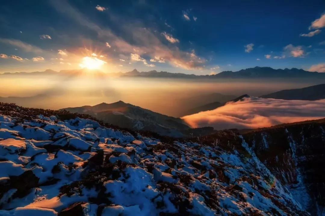 【日出|华尖山】比牛背山更近更炫的天空之境，云海云瀑、日出日落、星空晚霞