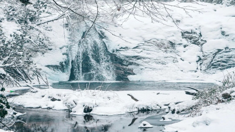 【耍雪|龙苍沟天生桥】宫崎骏的童话森林，冰雪童话的事实与奥秘